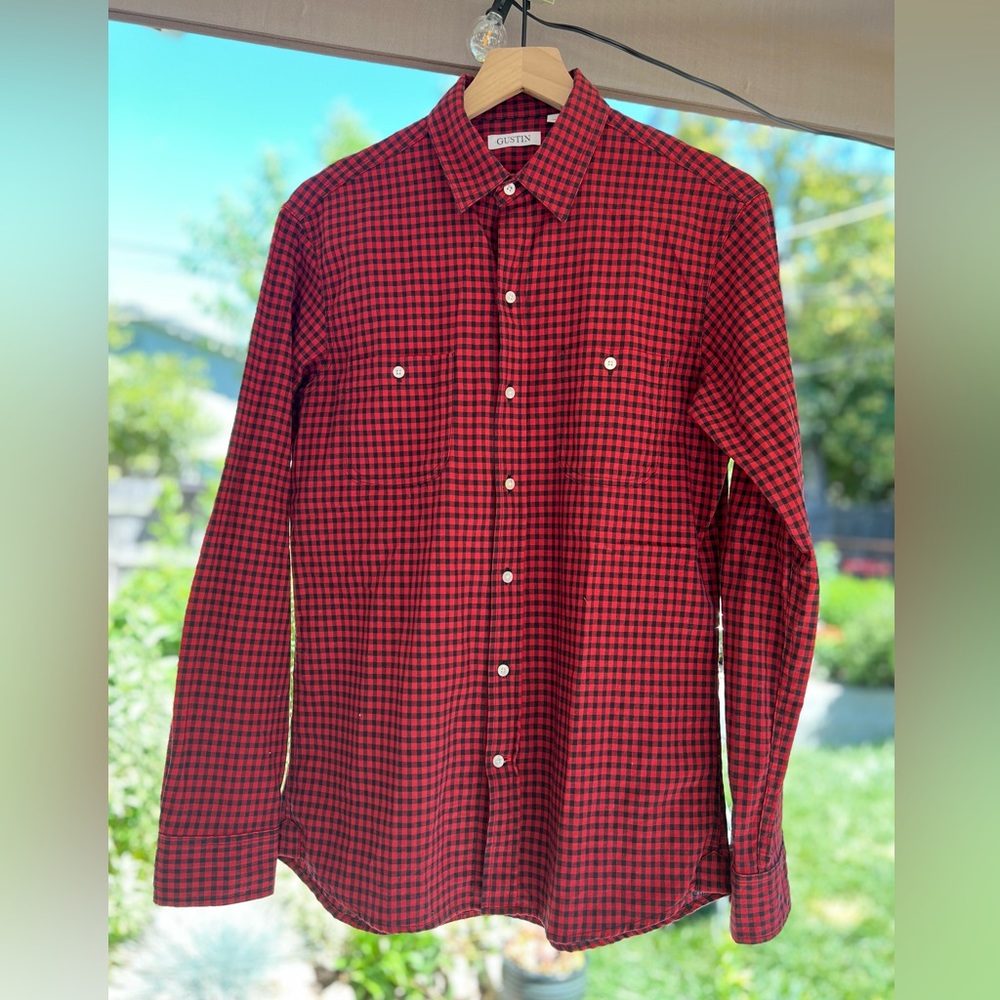 Gustin Mini Buffalo Plaid shirt 🇺🇸🇯🇵 Medium (slim)